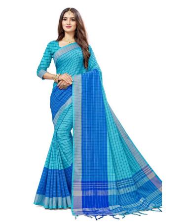 Picture of Lovely Sky Blue Casual Saree