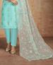 Picture of Beautiful Turquoise Blue Cotton Salwar Kameez