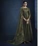 Picture of Comely Khakhi Green Party Wear Salwar Kameez