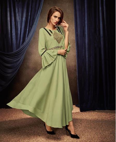 Picture of Ideal Light Green Readymade Gown