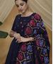 Picture of Sublime Navy Blue Party Wear Gown