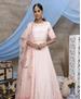 Picture of Magnificent Peach Party Wear Gown