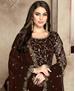Picture of Stunning Brown Anarkali Salwar Kameez