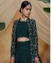 Picture of Excellent Pine Green Lehenga Choli
