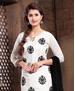 Picture of Well Formed White Cotton Salwar Kameez