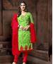Picture of Bewitching Green Cotton Salwar Kameez
