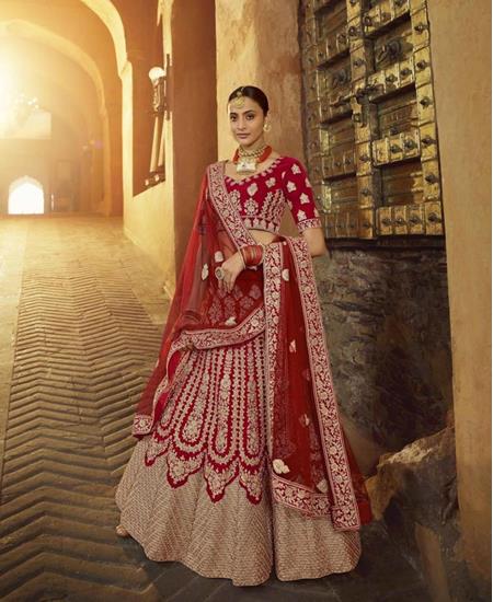 Picture of Magnificent Red Lehenga Choli