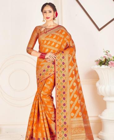 Picture of Grand Musturd Yellow Casual Saree