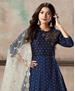 Picture of Ideal Navy Blue Readymade Gown
