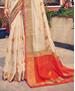 Picture of Enticing Off White Casual Saree