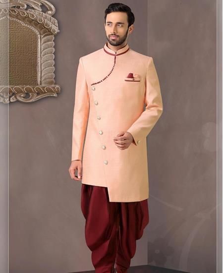 Picture of Sublime Peach Sherwani