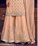 Picture of Bewitching Peach Straight Cut Salwar Kameez