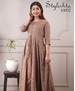 Picture of Exquisite Lightbrown Readymade Gown