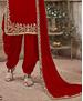 Picture of Beautiful Red Patiala Salwar Kameez