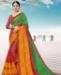Picture of Charming Red & Green Casual Saree
