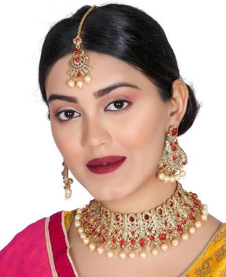 Picture of Appealing Red Necklace Set