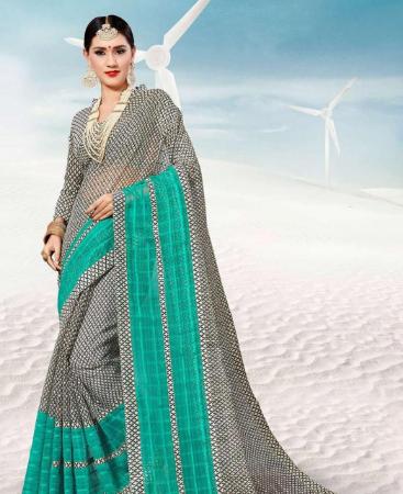 Picture of Gorgeous Grey Casual Saree