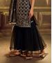 Picture of Well Formed Black Straight Cut Salwar Kameez