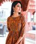 Picture of Exquisite Orange Readymade Gown