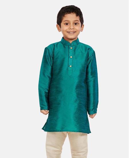 Picture of Ideal Green Kids Kurta Pyjama