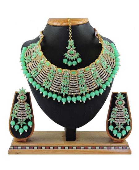Picture of Excellent Light Green Necklace Set