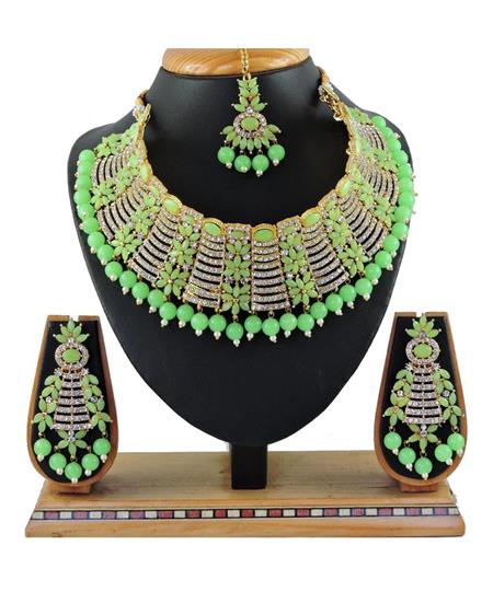 Picture of Stunning Mint Green Necklace Set
