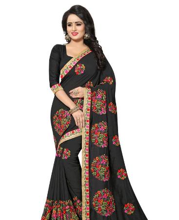 Picture of Comely Black Casual Saree