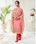 Picture of Exquisite Pink Cotton Salwar Kameez