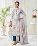 Picture of Ideal Off White Cotton Salwar Kameez