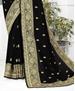 Picture of Charming Black Silk Saree