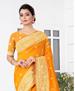 Picture of Gorgeous Mustred Silk Saree