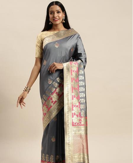 Picture of Classy Grey Casual Saree