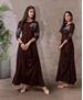 Picture of Statuesque Brown Readymade Gown