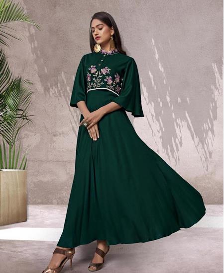 Picture of Amazing Green Readymade Gown