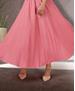 Picture of Exquisite Salmon Pink Readymade Gown