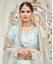 Picture of Well Formed Ice Blue Lehenga Choli