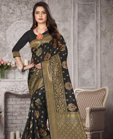Picture of Lovely Black Casual Saree