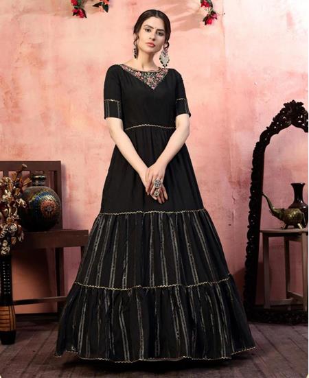 Picture of Classy Black Party Wear Gown