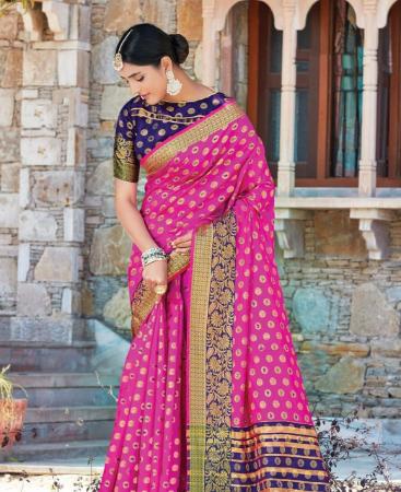 Picture of Pleasing Pink Casual Saree