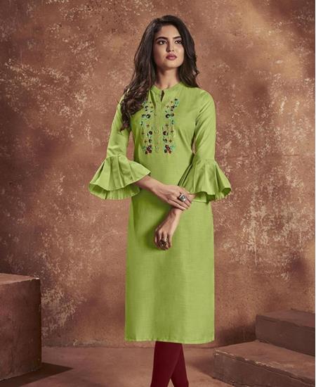 Picture of Graceful Green Kurtis & Tunic