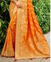 Picture of Pretty Musterd Silk Saree