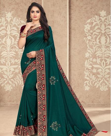 Picture of Fascinating Green Casual Saree