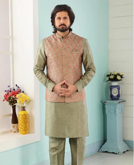 Picture of Well Formed Sea Green Kurtas