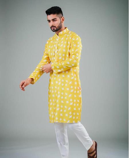 Picture of Statuesque Yellow Kurtas