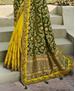 Picture of Statuesque Green+yellow Silk Saree