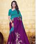 Picture of Stunning Rama/Purple Casual Saree