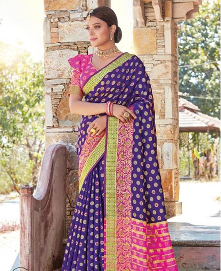 Picture of Taking Purple & Pink Casual Saree