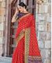 Picture of Sightly Red & Purple Casual Saree