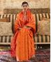 Picture of Bewitching Orange Casual Saree