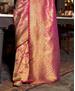 Picture of Good Looking Pink Silk Saree